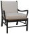 Black Kevin Chair in Hand Rubbed Black with Rattan Seat For Sale - Image 8 of 8