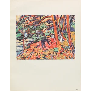 1950 After Maurice De Vlaminck "Landscape With Dead Wood", German Edition Offset Lithograph