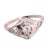 Metal 14 Karat White Gold Contemporary Ring With Round Diamond For Sale - Image 7 of 8