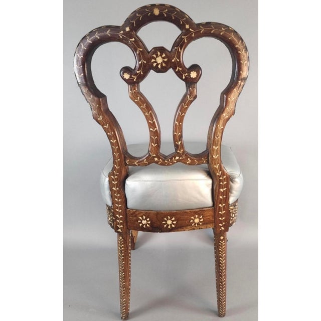 Anglo Indian 19th Century Inlaid Aide Chair For Sale - Image 10 of 10