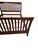 Ethan Allen 1990s Ethan Allen American Impressions Queen Sleigh Bed Mission Arts Crafts Headboard For Sale - Image 4 of 13