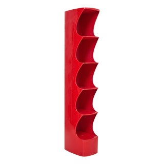 Red Totem Column by Valeric Doubroucinskis for Rodier, 1970s For Sale