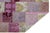 Modern Modern Handcrafted Patchwork Designed Wool Rug in Pink For Sale - Image 3 of 8