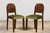Set of 6 French Art Deco Walnut Dining Chairs in Olive Green Velvet, 1930s For Sale - Image 10 of 18