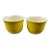 Early 20th Century Empire Ware Yellow Trinket Dishes- a Pair For Sale