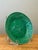 Vintage French Majolica Leaf Design Plate For Sale - Image 4 of 12
