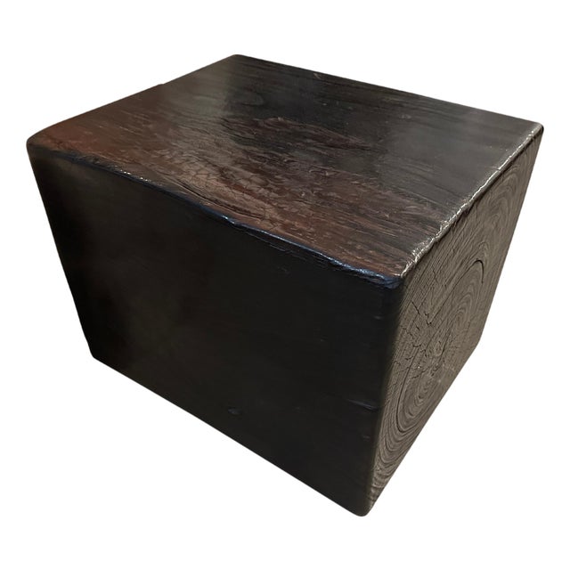 Andrianna Shamaris Impressive Log Side Table or Bench For Sale
