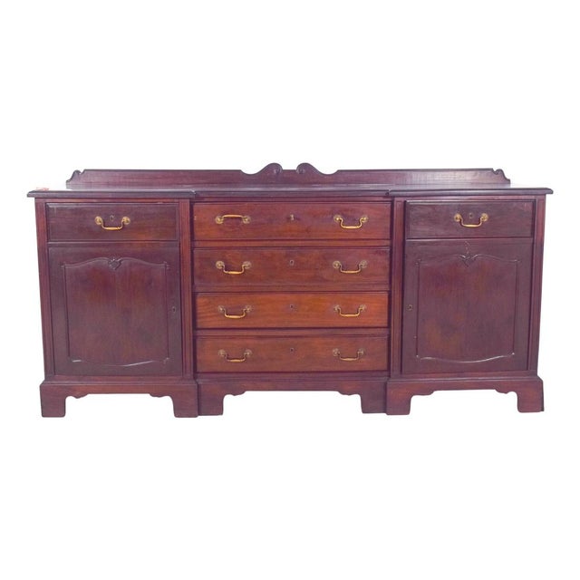 English Vanity Unit with Small Mahogany Top, 1920s For Sale - Image 13 of 13