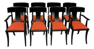 Modern Mid-Century Style Klismos Chairs - Set of 8