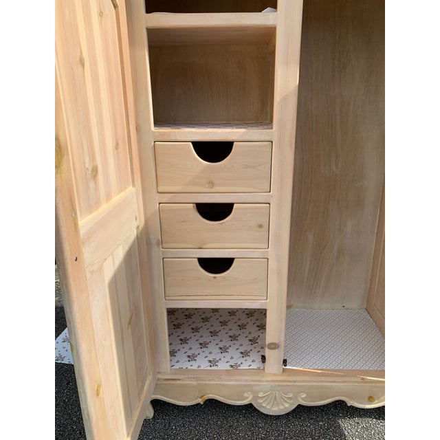 Natural Wood Armoire Chairish