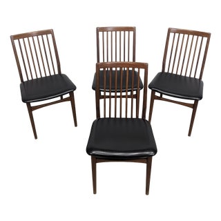Mid-Century Modern Teak Chairs, 1960s, Set of 4 For Sale