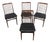 Mid-Century Modern Teak Chairs, 1960s, Set of 4 For Sale