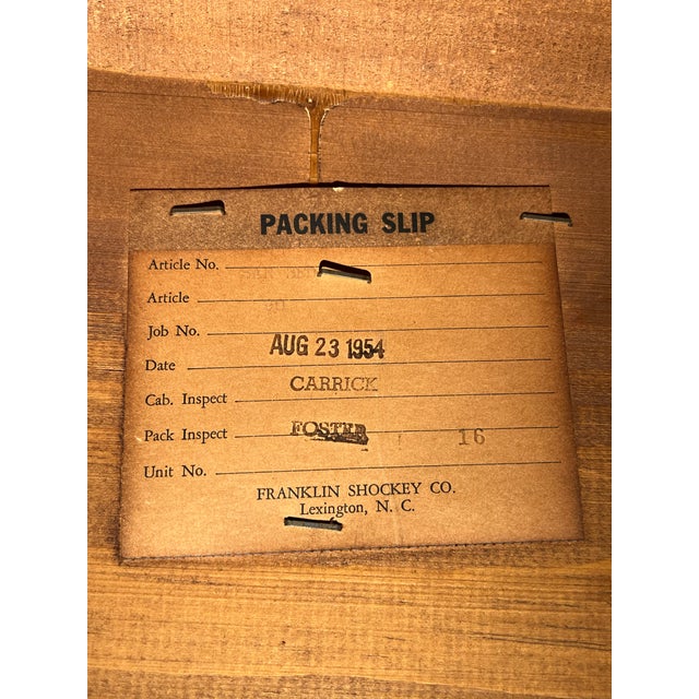 Mid 20th Century Vintage Franklin Shockey "Sculptured Pine" Full Bed Frame For Sale - Image 5 of 9