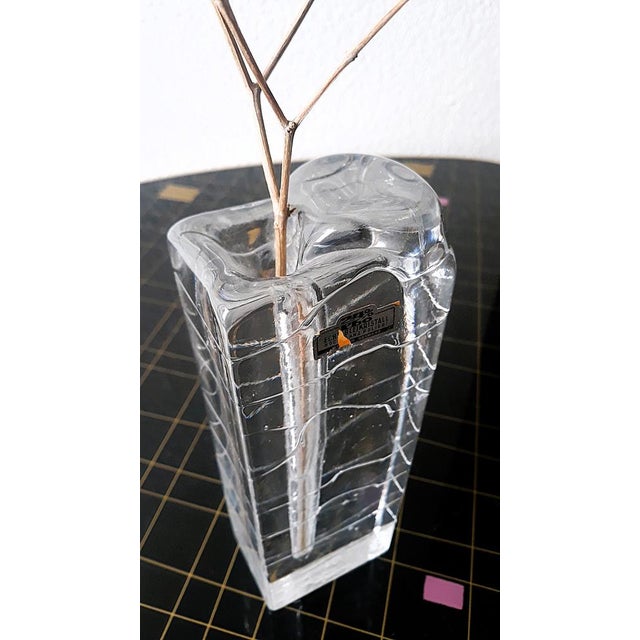 "Glass block" ----Vase---- Object: Vase Age: circa 1970s Color/Material: Transparent / Glass 24% LEAD CRYSTAL Weight:...