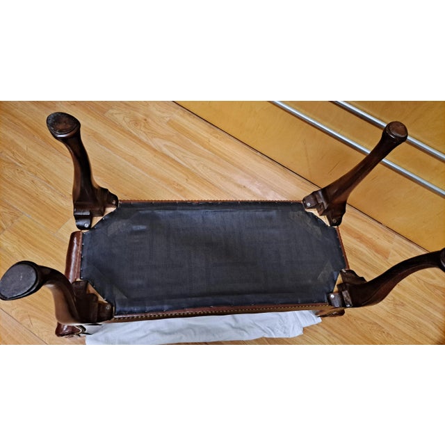 Wood 18th Century George III Mahogany Window Seat For Sale - Image 7 of 10