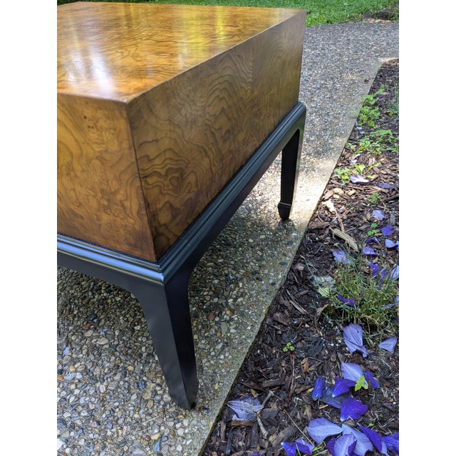 Hekman Furniture Burlwood Asian Ming Style Side End Accent Occasional Cocktail Table For Sale - Image 6 of 12