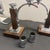 Metal A Pair of 1940s Art Deco Fruit Wood and Chromed Metal French Candelabras For Sale - Image 7 of 10