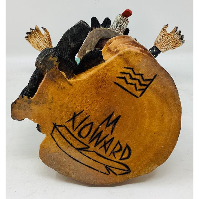 Early 21st Century Native American Hopi "White Bear" Katsina Doll by Milton Howard (B. 1964) For Sale - Image 5 of 5