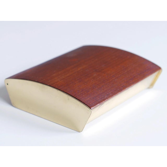 1950s Mid-Century Modern Teak Cork & Brass Box by Carl Auböck, Austria, 1950s For Sale - Image 5 of 18