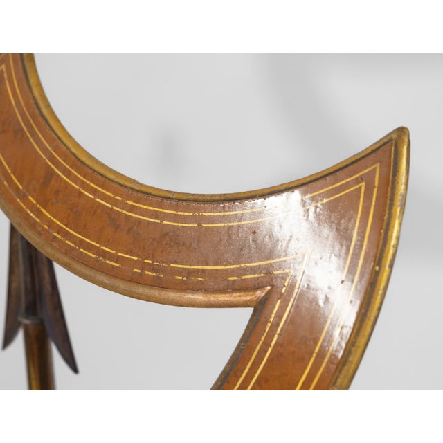 Brown Regency Birds Eye Maple, Parcel Gilt and Gilt Brass Adjustable Music Stand attributed to Sebastien Erard, 1810s For Sale - Image 8 of 18