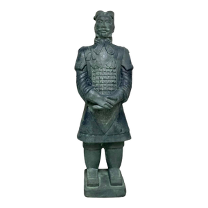 Late 20th Century Chinese Terracotta Warrior Replica Statue Large Mixed Material Asian Decor