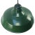 Vintage american green enamel industrial pendant lamp. cast iron top. white interior. e27 / e26. Depending on destination,...