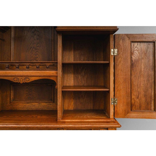 Gründerzeit Oak Buffet, Late 19th Century For Sale - Image 13 of 18