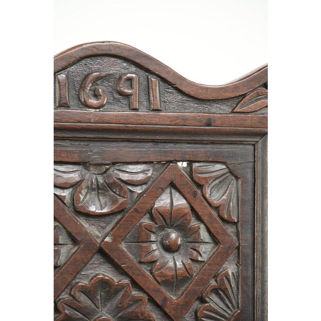Antique English Wainscott Chair, 1700s For Sale - Image 15 of 16