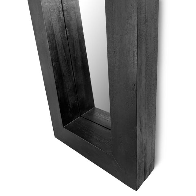Black Wood Full Length Mirror For Sale In Los Angeles - Image 6 of 6