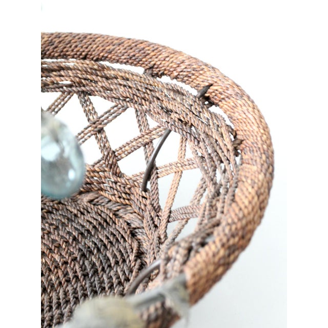 Vintage Large Grapevine Basket With Metal Handle For Sale - Image 15 of 18