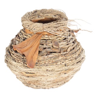 Samuel Yao Handwoven Artisan Basket For Sale