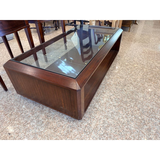 Bernhardt Bernhardt Walnut Two-Tier Cocktail Coffee Table For Sale - Image 4 of 6