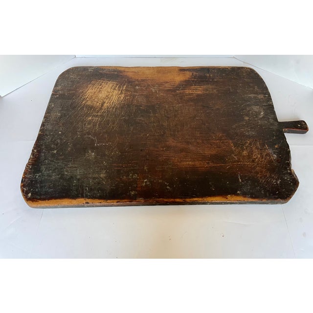 Early 20th Century Early 1900s Large Handcrafted French Rectangular Bread Board For Sale - Image 5 of 12