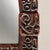 Tribal Mid 20th Century Oceanic-Style Hand-Carved Wood Mirror With Red Lacquer For Sale - Image 3 of 4