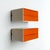 Orange Plastic Wall Drawers, Holland, 1970s, Set of 2 For Sale - Image 3 of 11