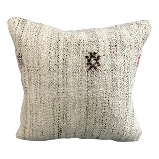 White Small Decorative Cushion Cover, 1960s For Sale