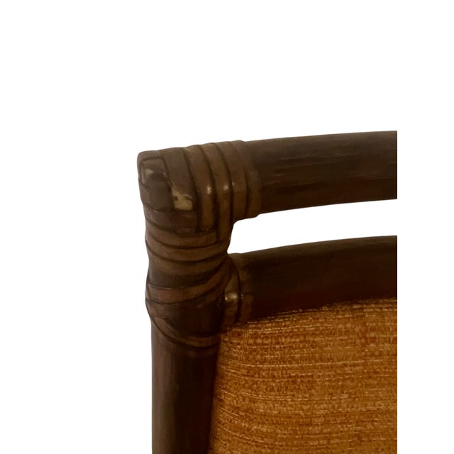 1960s McGuire Glass-Top Dining Table and Chairs – 7 Pieces For Sale In Miami - Image 6 of 17