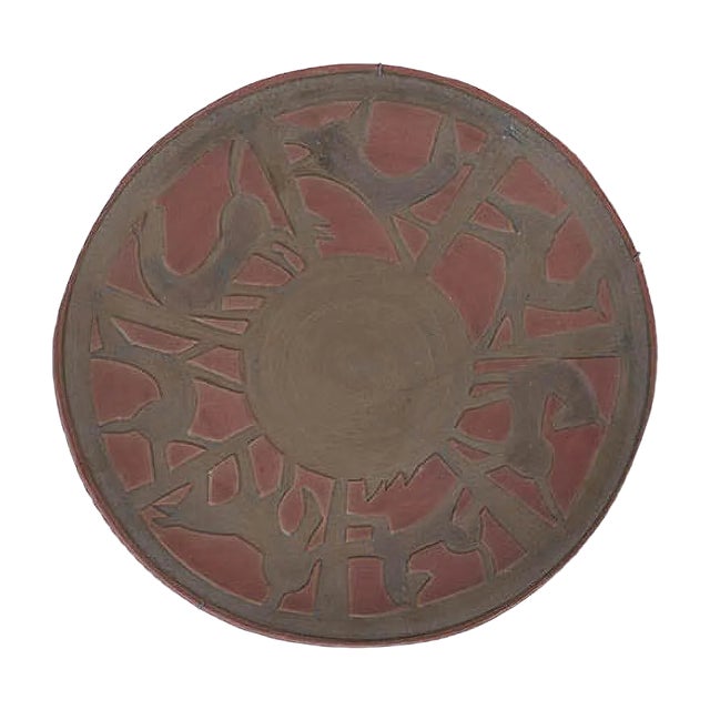 Raw Ceramic Dish by Alessio Tasca, 1996 For Sale