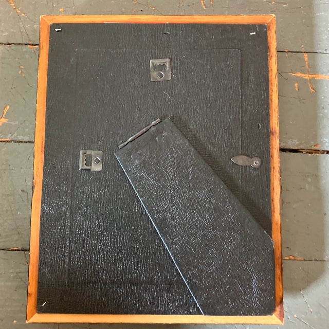 1980’s Original Wayne Cunningham Small Pink Abstract Ink Drawing Tabletop Frame For Sale - Image 4 of 5