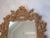 Glass Vintage Mid 20th Century Gold Ornate Mirror For Sale - Image 7 of 9