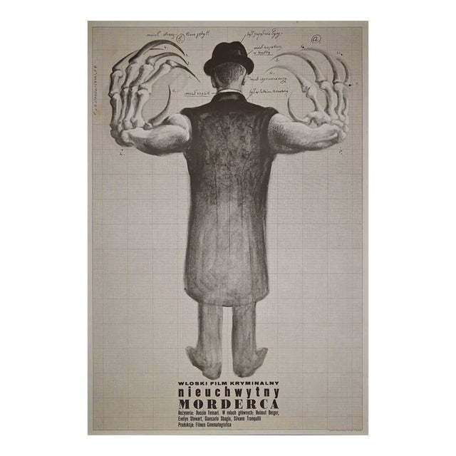 Vintage Nieuchwytny Morderca Poster, 1974 For Sale