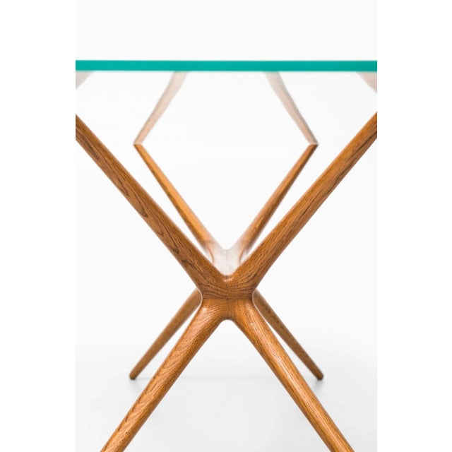 9020 Oak & Glass Coffee Table by Tapio Wirkkala for Asko, 1950s For Sale - Image 13 of 15
