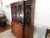 Traditional Henkel Harris Solid Mahogany Banded Two Piece China Cabinet For Sale - Image 3 of 13