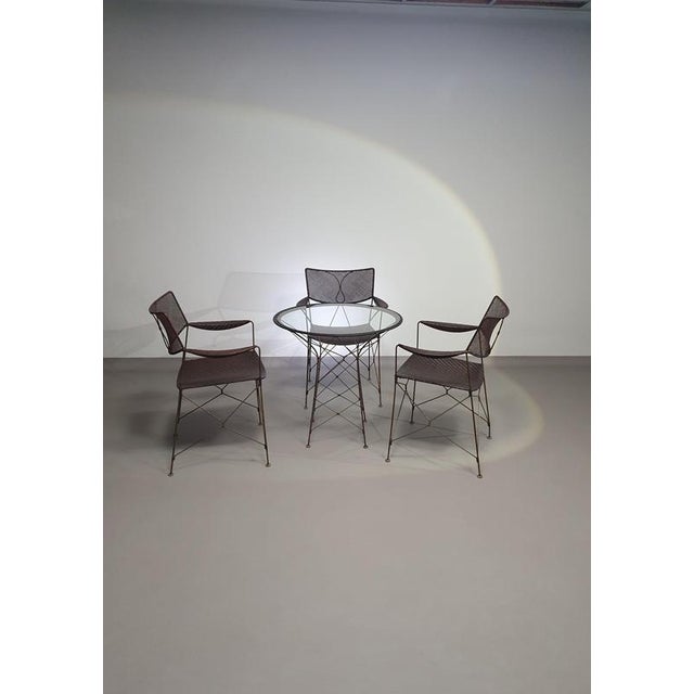 Rattan Dining Set from Yuzuru Yamakawa, Set of For Sale - Image 3 of 18