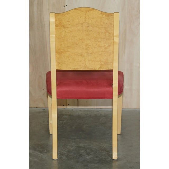 Set of Sycamore Wood Pimlico Side Chairs from Viscount David Linley For Sale - Image 10 of 18