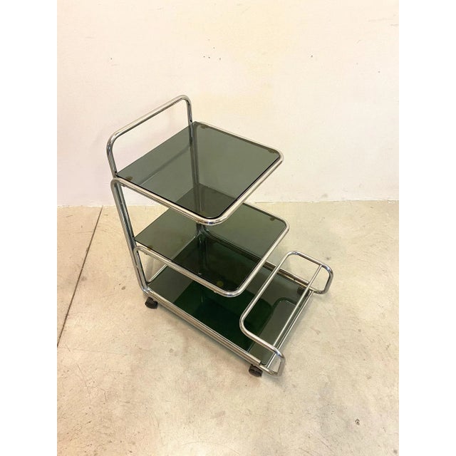 Mid-Century Modern Steel Trolley, 1970s For Sale - Image 6 of 12