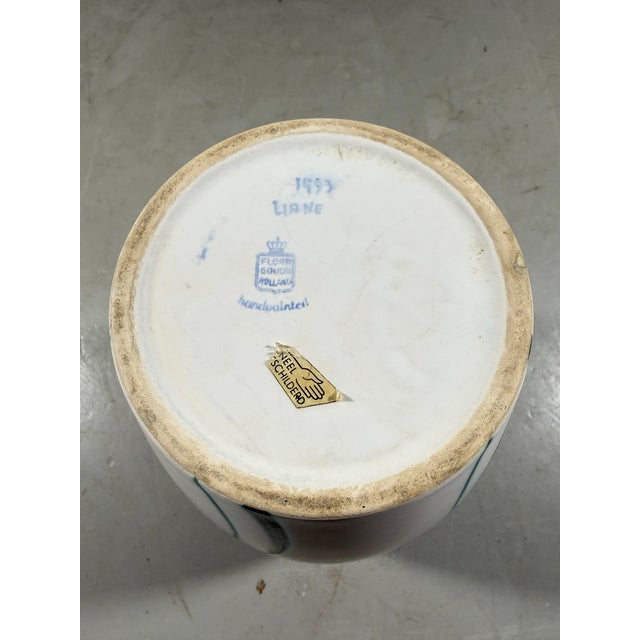 Vintage Vase in Ceramic by Flora Gouda, 1960s For Sale - Image 11 of 12