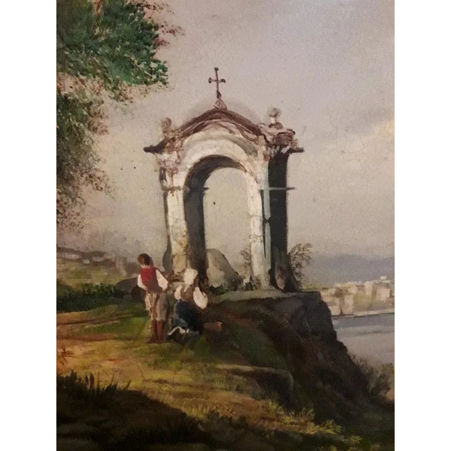 Naples -Neapolitan School, Italian Oil on Canvas, Framed For Sale - Image 8 of 10