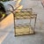 1980s Bespoke Gilt Faux Bamboo Bar Cart Style of Maison Bagues - Newly Painted For Sale - Image 14 of 17