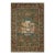 1920s Fine Green Small Pictorial Garden of Paradise Antique Floral Kerman Rug For Sale
